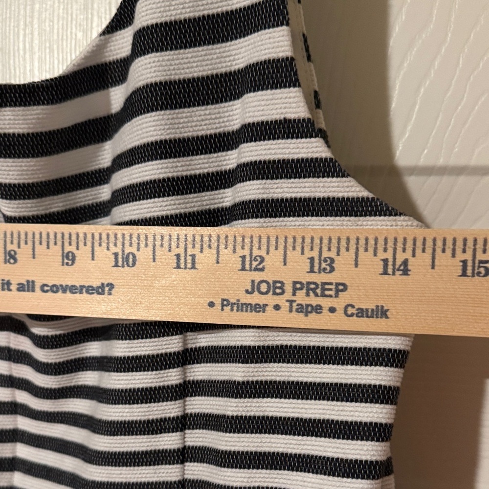Banana Republic Denim Blue and White Striped Mini Dress - Picture 6 of 6